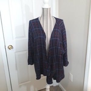 LuLaRoe Lindsay Batwing Kimono Plaid
